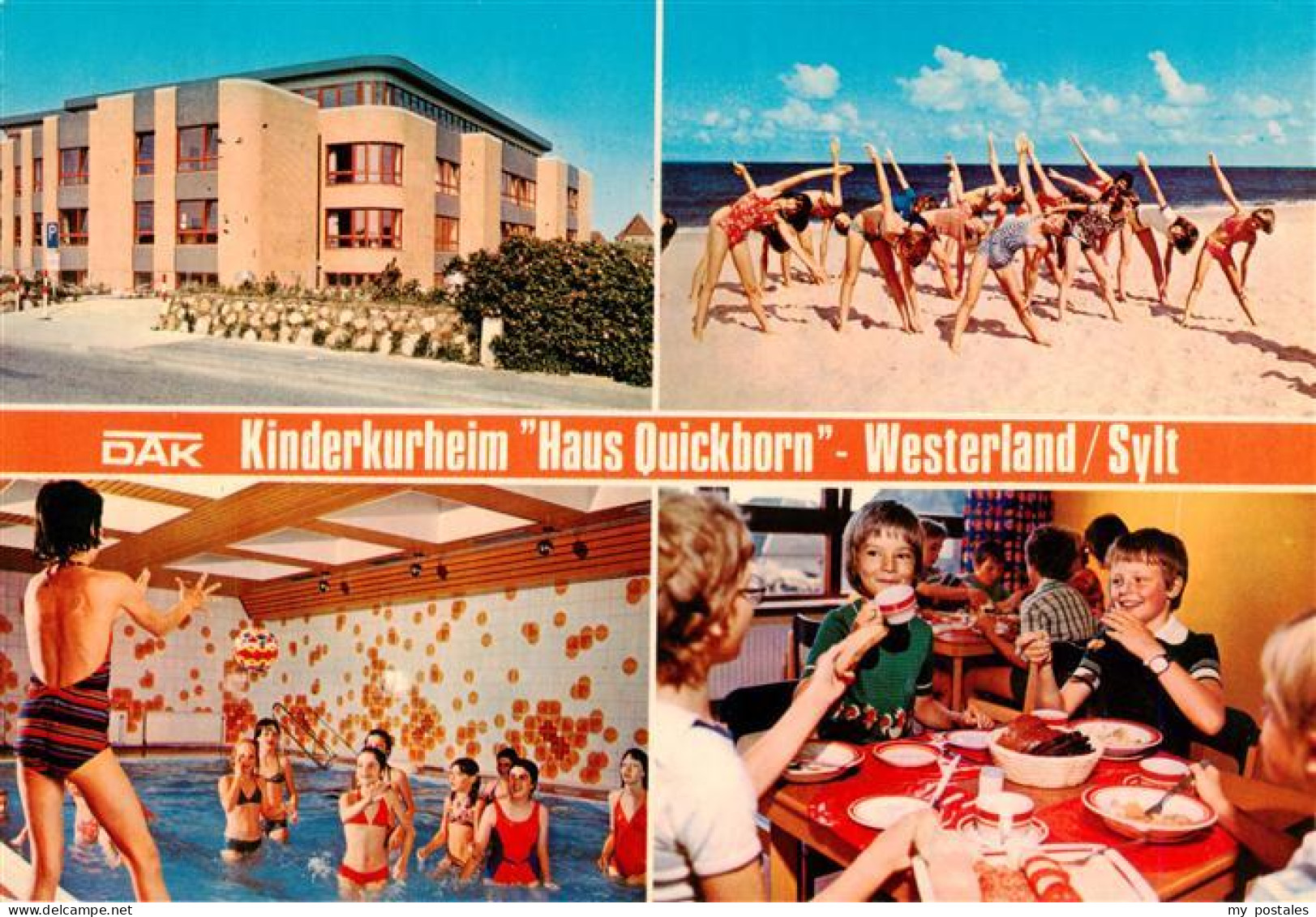 WESTERLAND Sylt Kinderkurheim Haus-Quickborn DAK Sylt Strand Hallenbad Kinder Tu