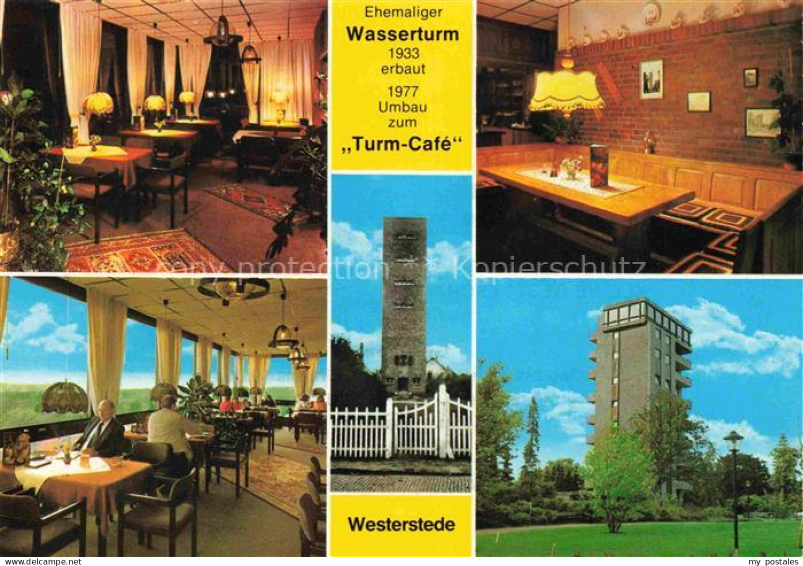 Westerstede Ammerland Niedersachsen Wasserturm Turm-Café Restaurant Innenraum Ho