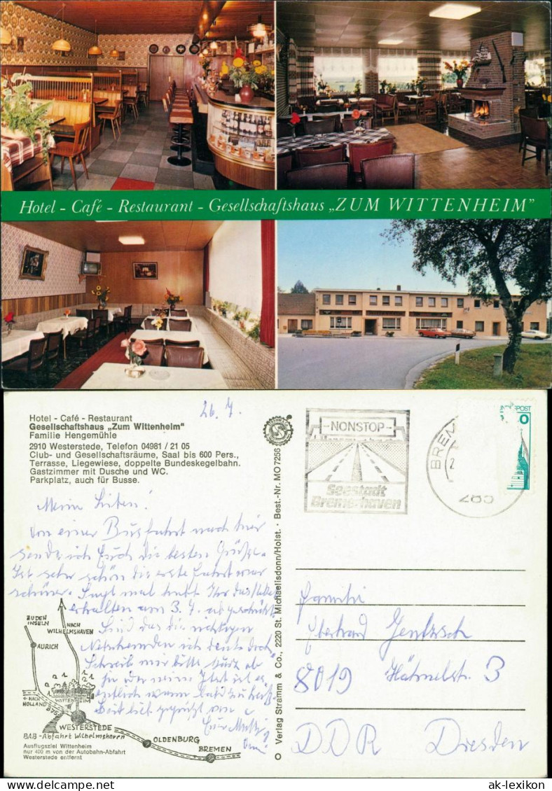 Westerstede Hotel Café Restaurant Gesellschaftshaus Wittenheim  Hengemühle 1970