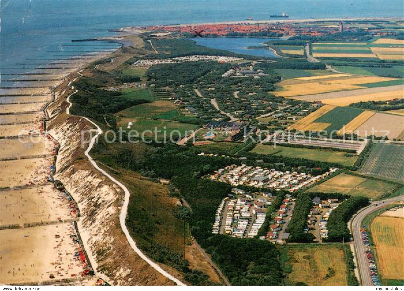 Westkapelle Netherlands Fliegeraufnahme