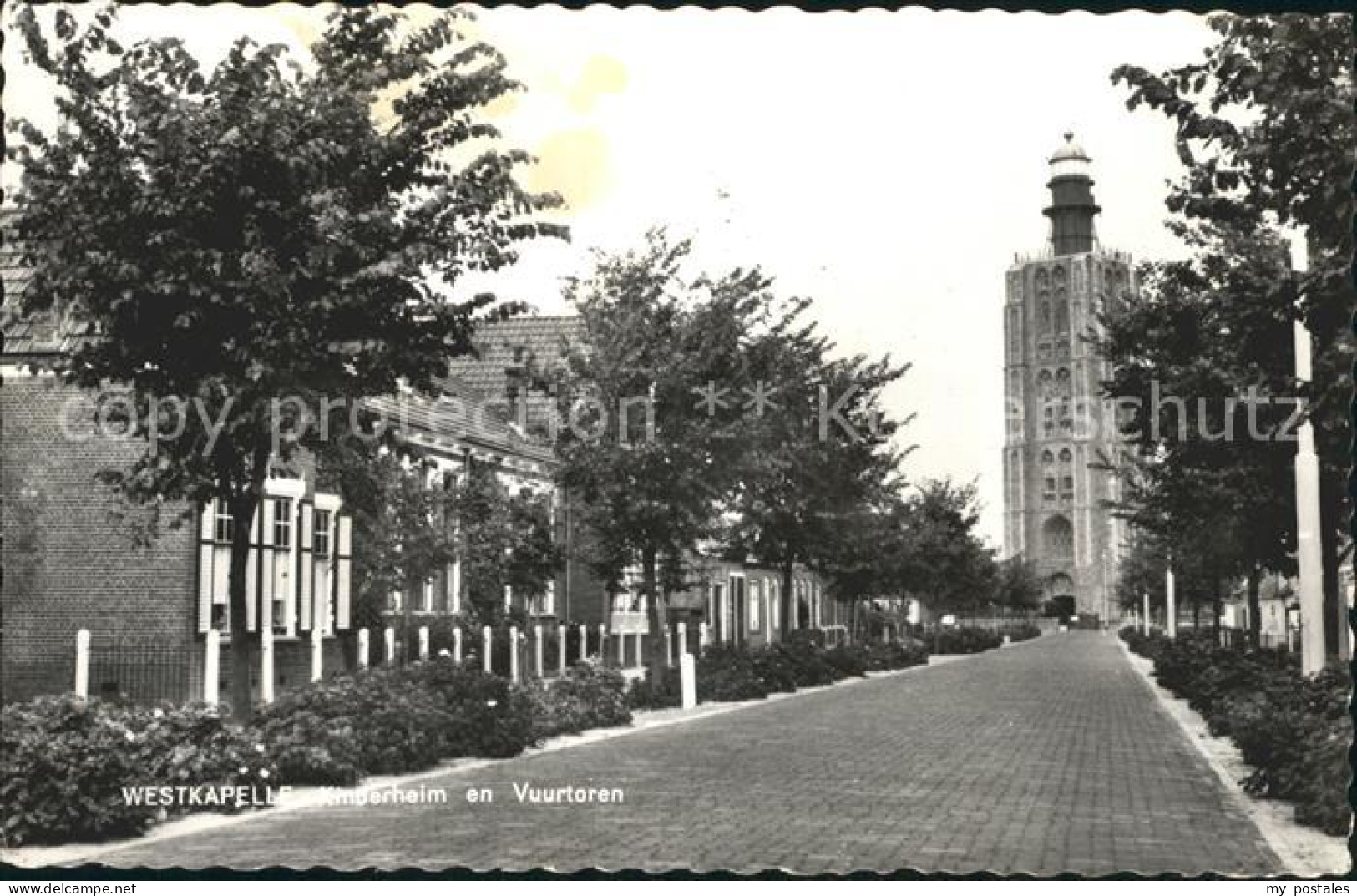 Westkapelle Netherlands Kinderheim en Vuurtoren