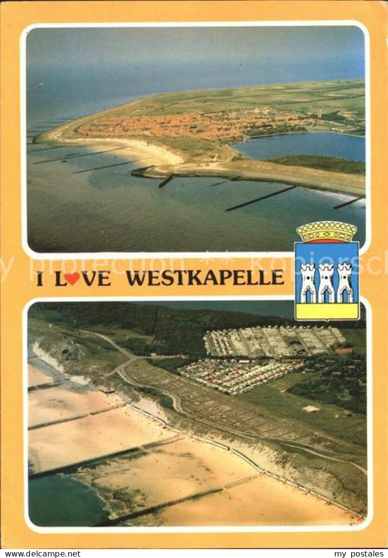 Westkapelle Netherlands Strand Fliegeraufnahme