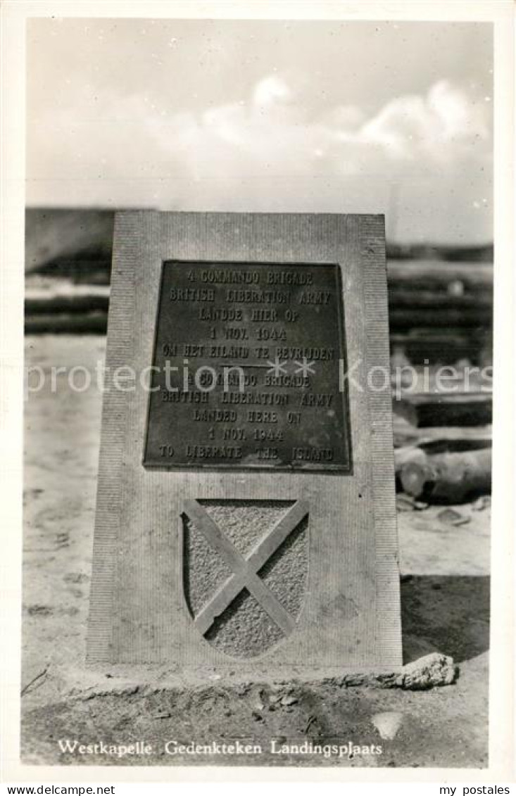 Westkapelle West-Vlaanderen Gedenkteken Landingsplaats