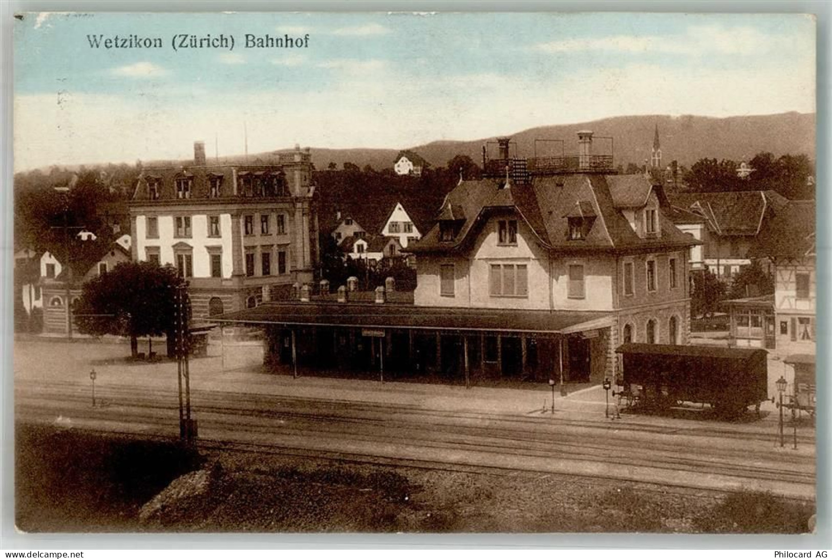Wetzikon ZH Bahnhof Bahnhof Schweiz 1930 Foto AK - 13666376
