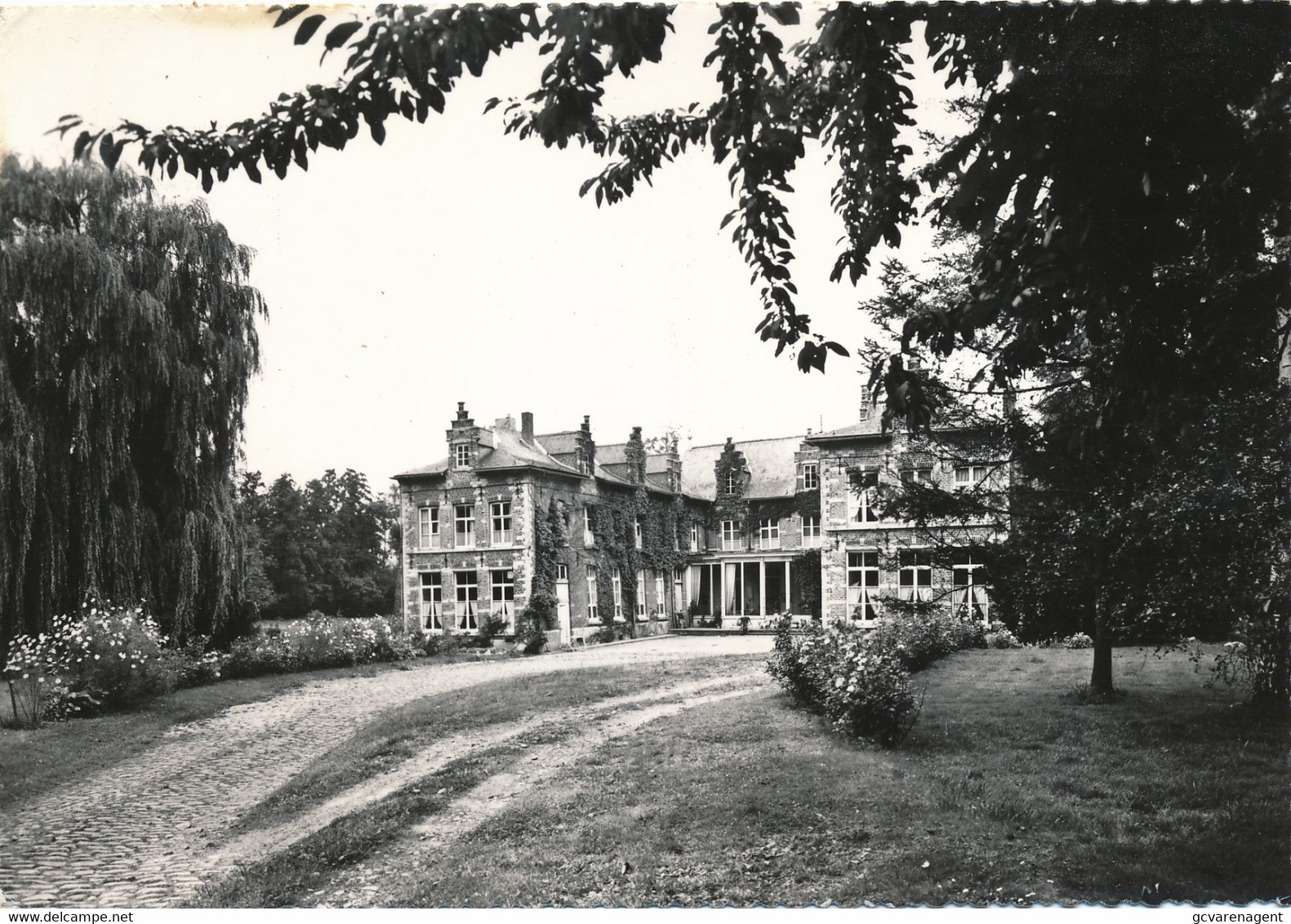 WEZEMBEEK OPPEM  KASTEEL BURBURE   PHOTOCARD      2  SCANS