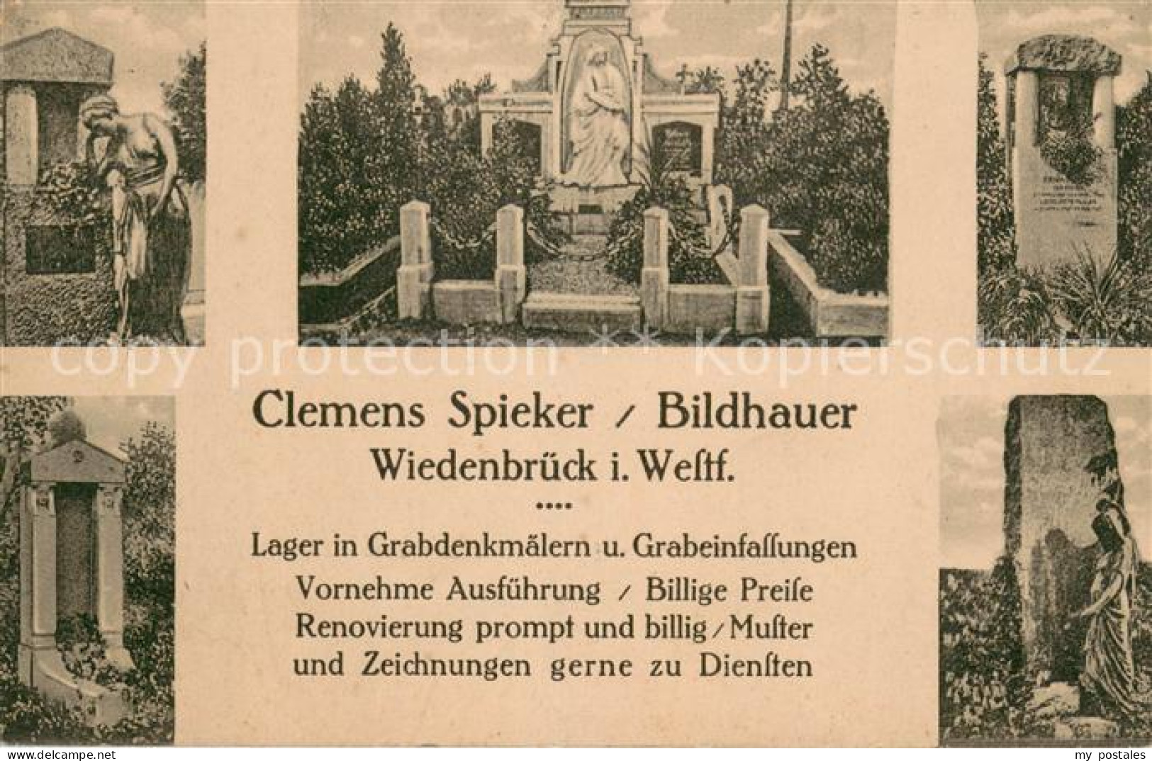 Wiedenbrueck Bildhauerei Clemens Spieker Grabdenkmaeler