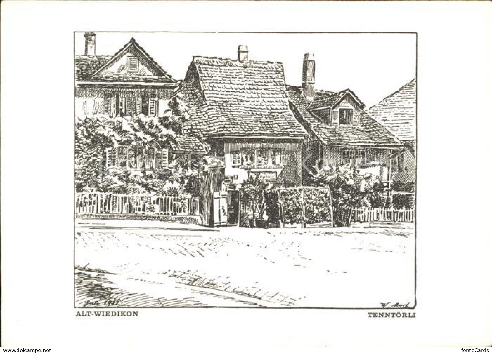 Wiedikon Tenntoerli Zeichnung