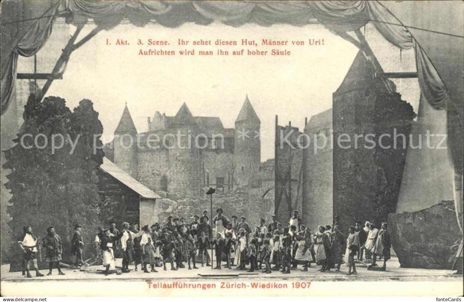 Wiedikon Theaterauffuehrung Drama Wilhelm Tell Schiller