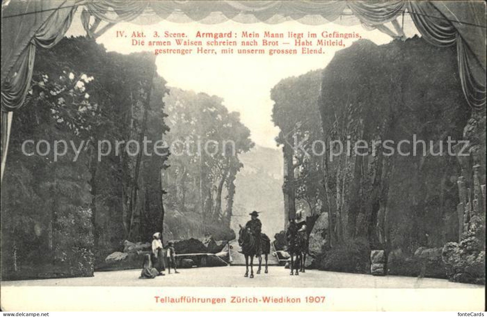 Wiedikon Theaterauffuehrung Wilhelm Tell