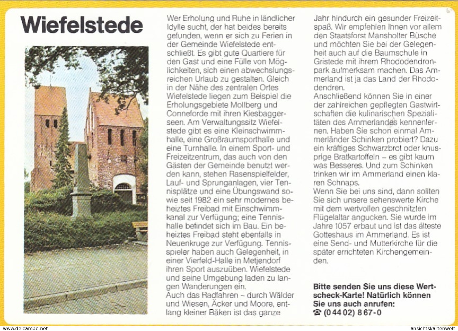 Wiefelstede, Werbekarte ngl #F8589