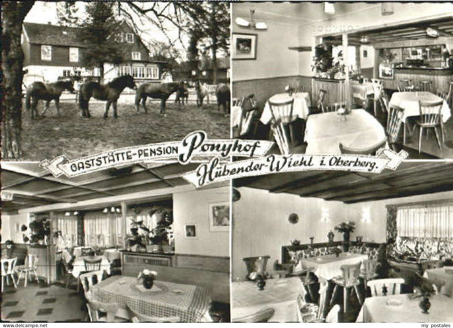 Wiehl Oberbergischer Kreis Gaststaette-Pension Ponyhof Huebender-Wiehl x 1966