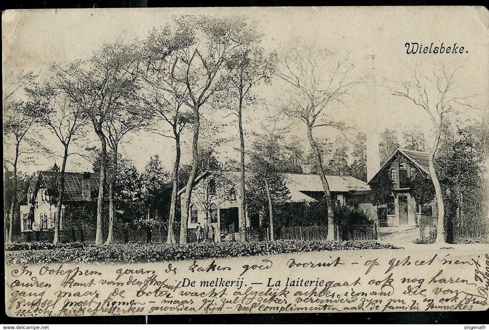 Wielebeke - La Laiterie  - écrite : 1905  + Griffe de Heirweg