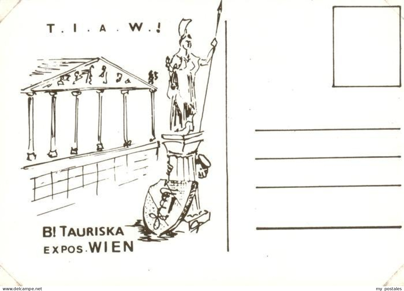 Wien AT Tauriska Expos Wien Zeichnung