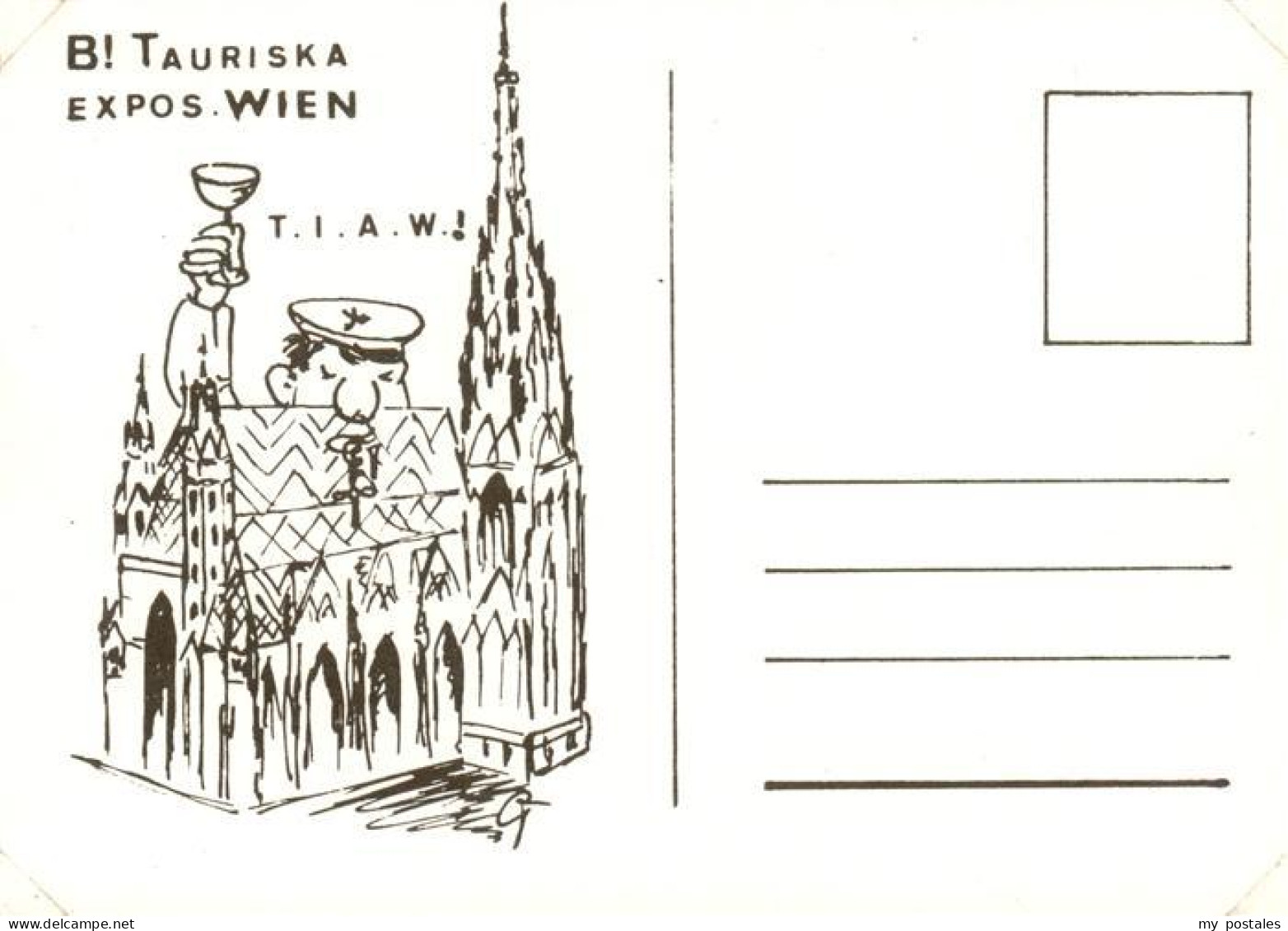 Wien AT Tauriska Expos Wien Zeichnung