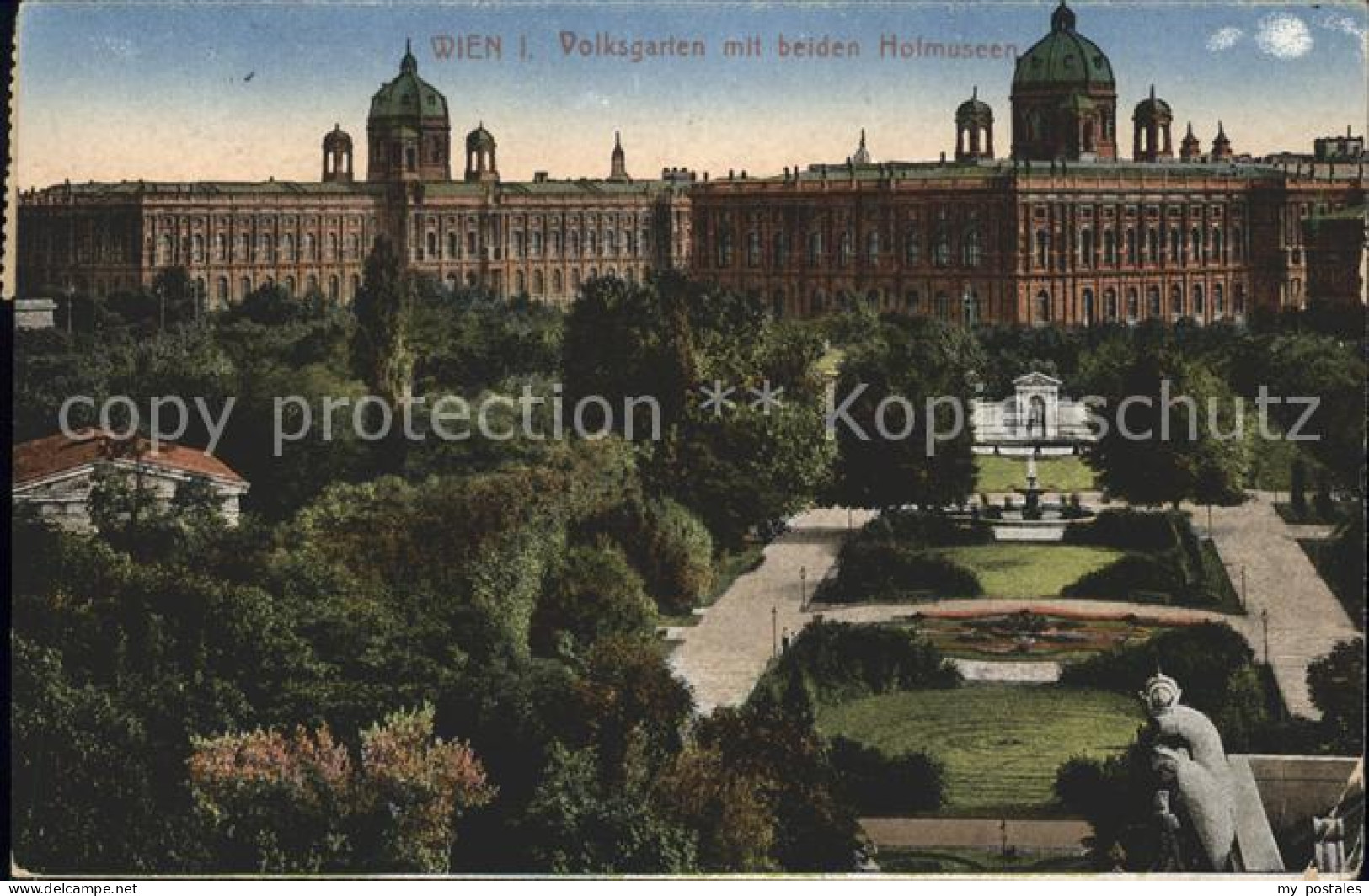 WIEN AT Volksgarten mit Museen