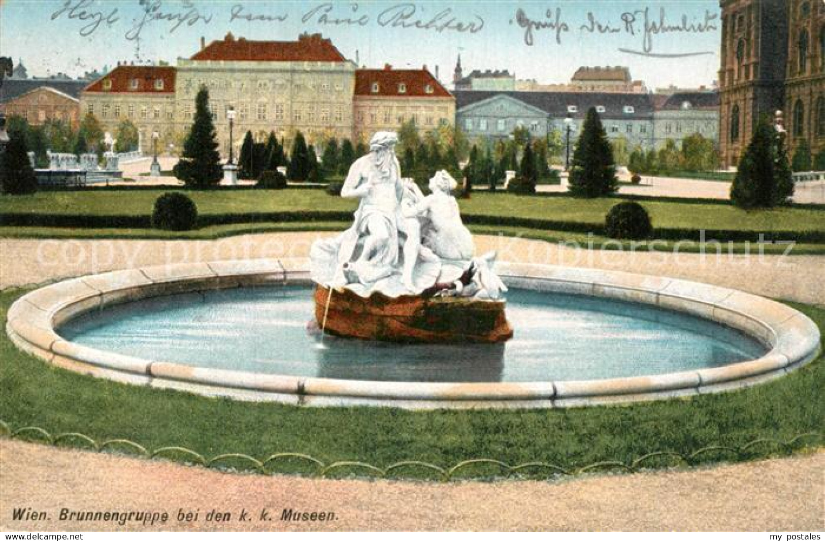 Wien Brunnengruppe bei den Museen