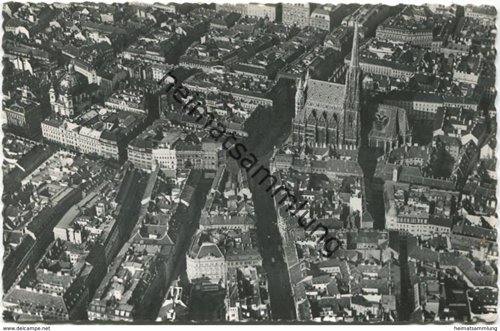 Wien - Fliegeraufnahme - Foto-AK - Verlag PAG Wien gel. 1957