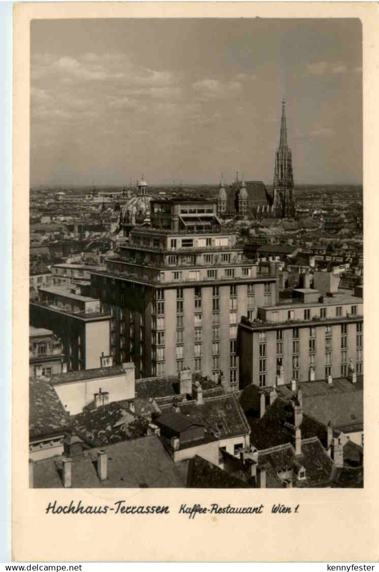Wien, Hochhaus-Terrassen Kaffe-Restaurant Wien