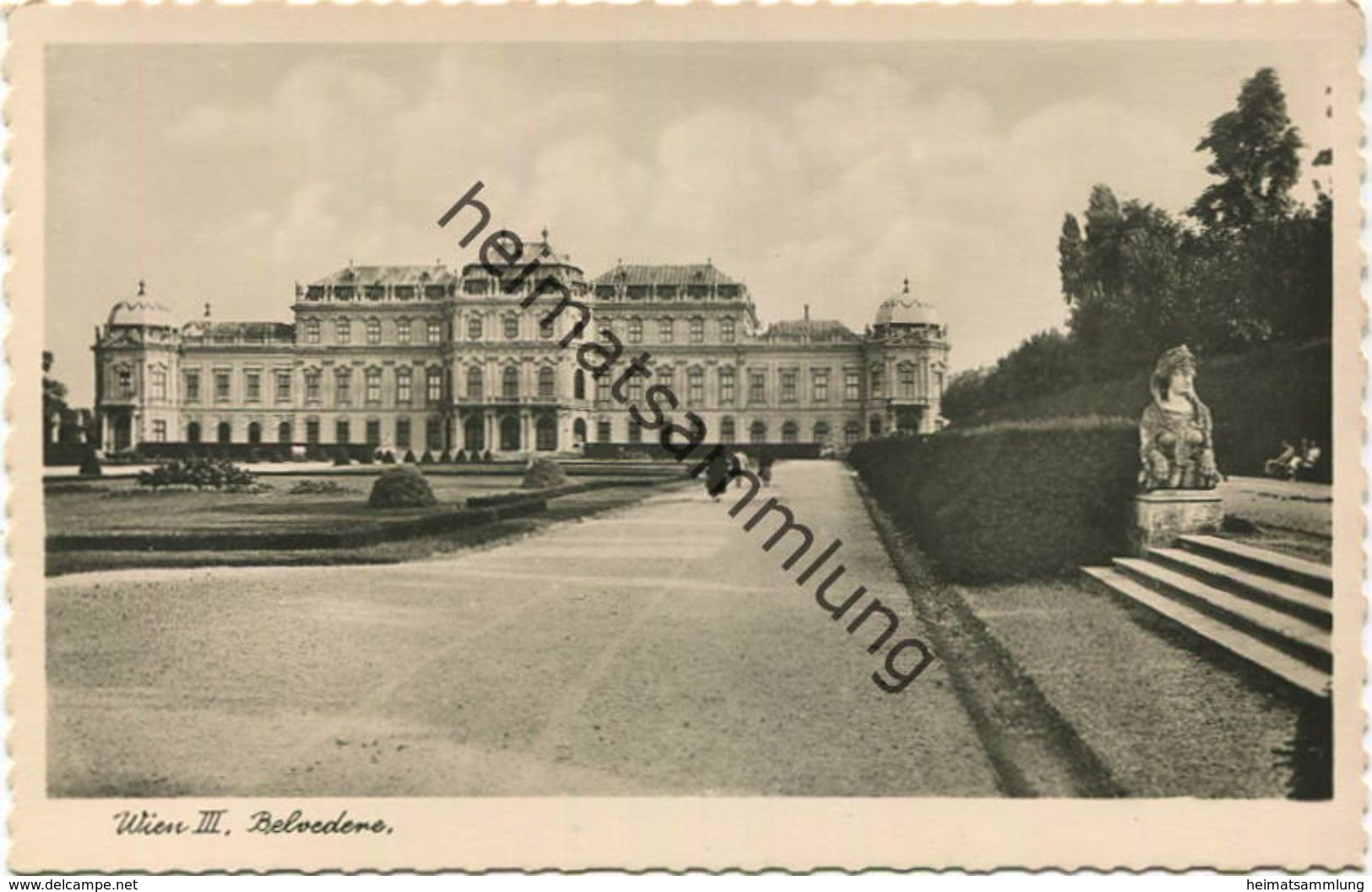 Wien III - Belvedere - Foto-AK - Verlag W. Kobald Wien