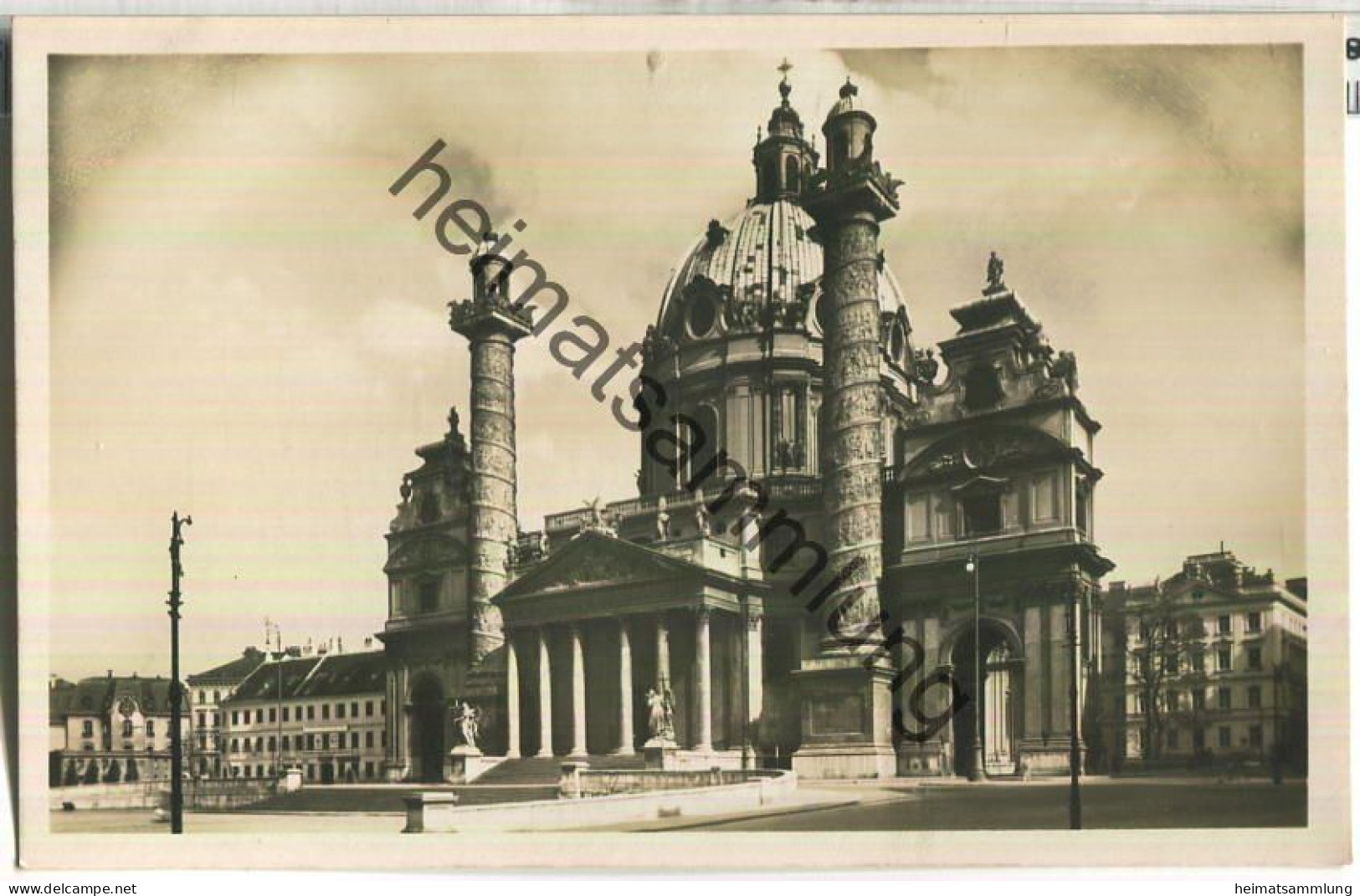 Wien IV - Karlskirche - Foto-Ansichtskarte - Verlag Grapha Wien