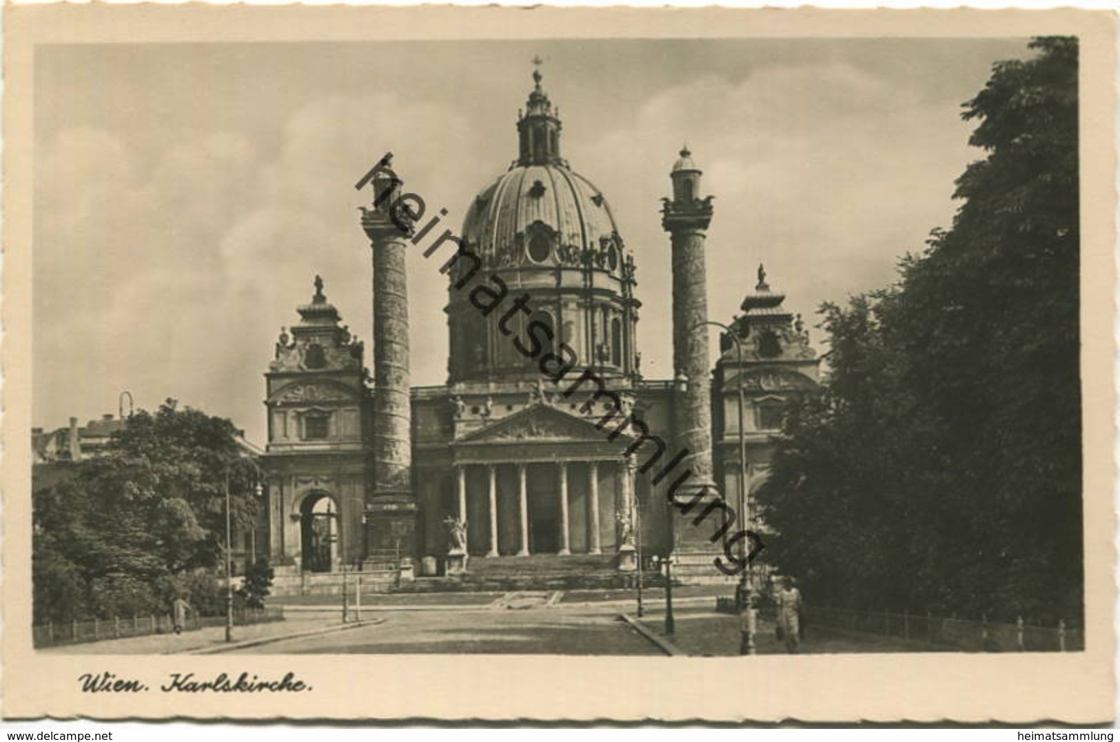 Wien - Karlskirche - Foto-AK - Verlag W. Kobald Wien