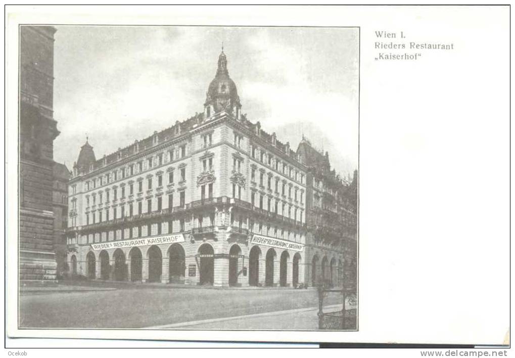 Wien - Wenen Rieders Restaurant Kaisershof