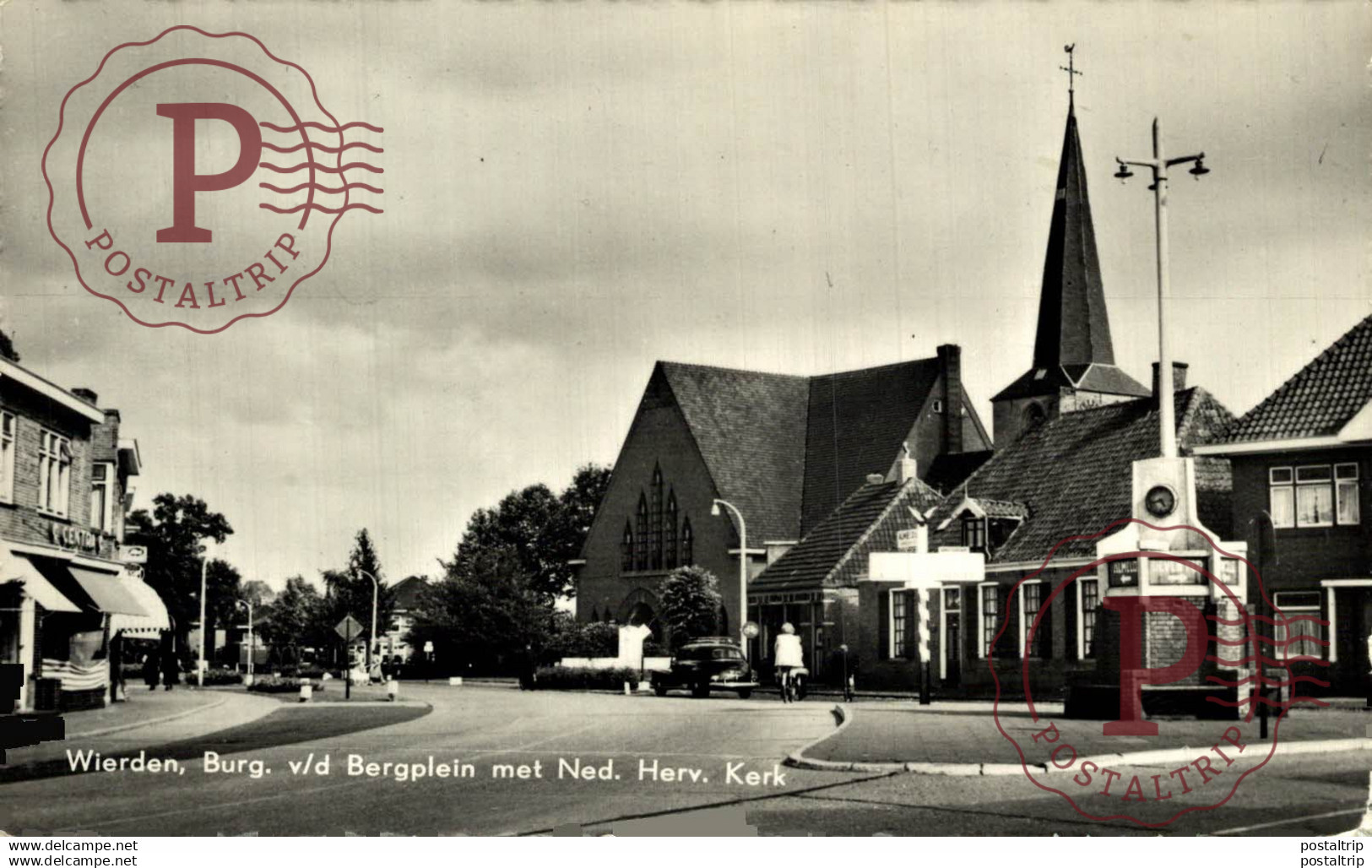 WIERDEN  BRUG V/D BERGPLEIN MET NED HERV KERK   Overijssel Wierden  HOLLAND HOLANDA NETHERLANDS