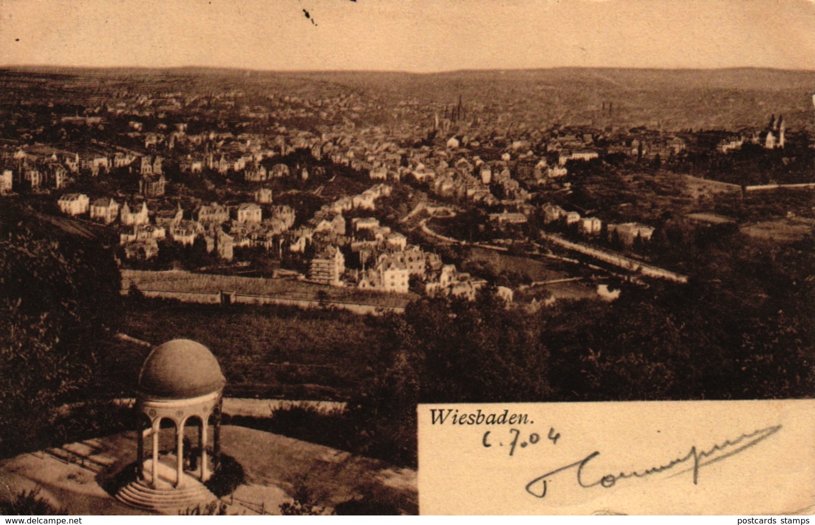 Wiesbaden, Blick auf Wiesbaden, 1904