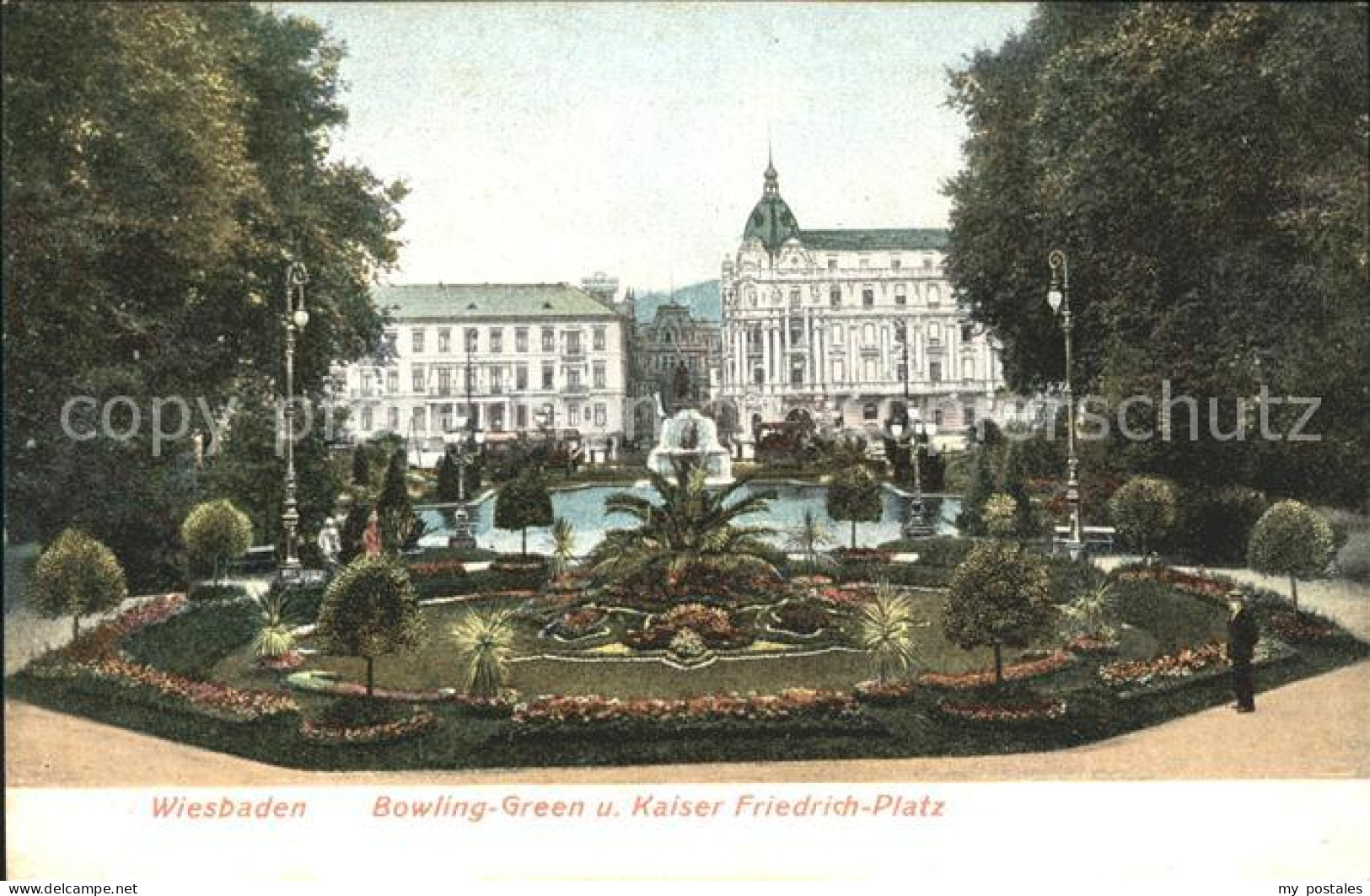 Wiesbaden Bowling Green und Kaiser Friedrich Platz