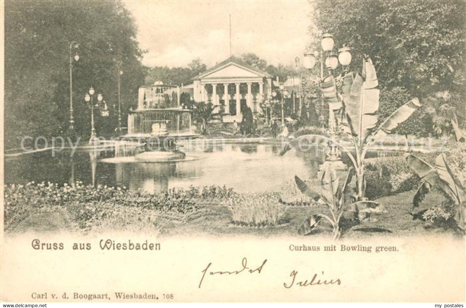 Wiesbaden Curhaus mit Bowling green