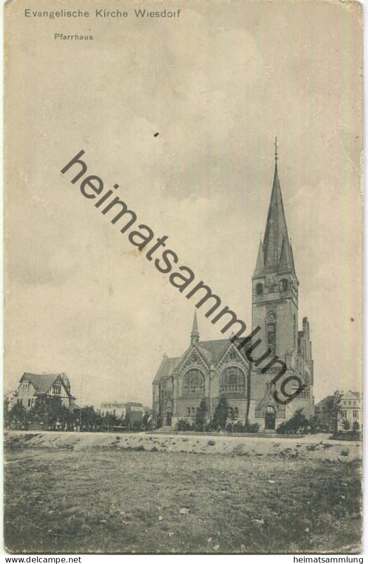 Wiesdorf - Leverkusen - Pfarrhaus - evangelische Kirche - Verlag Jos. Wipperfürth Wiesdorf - Feldpost