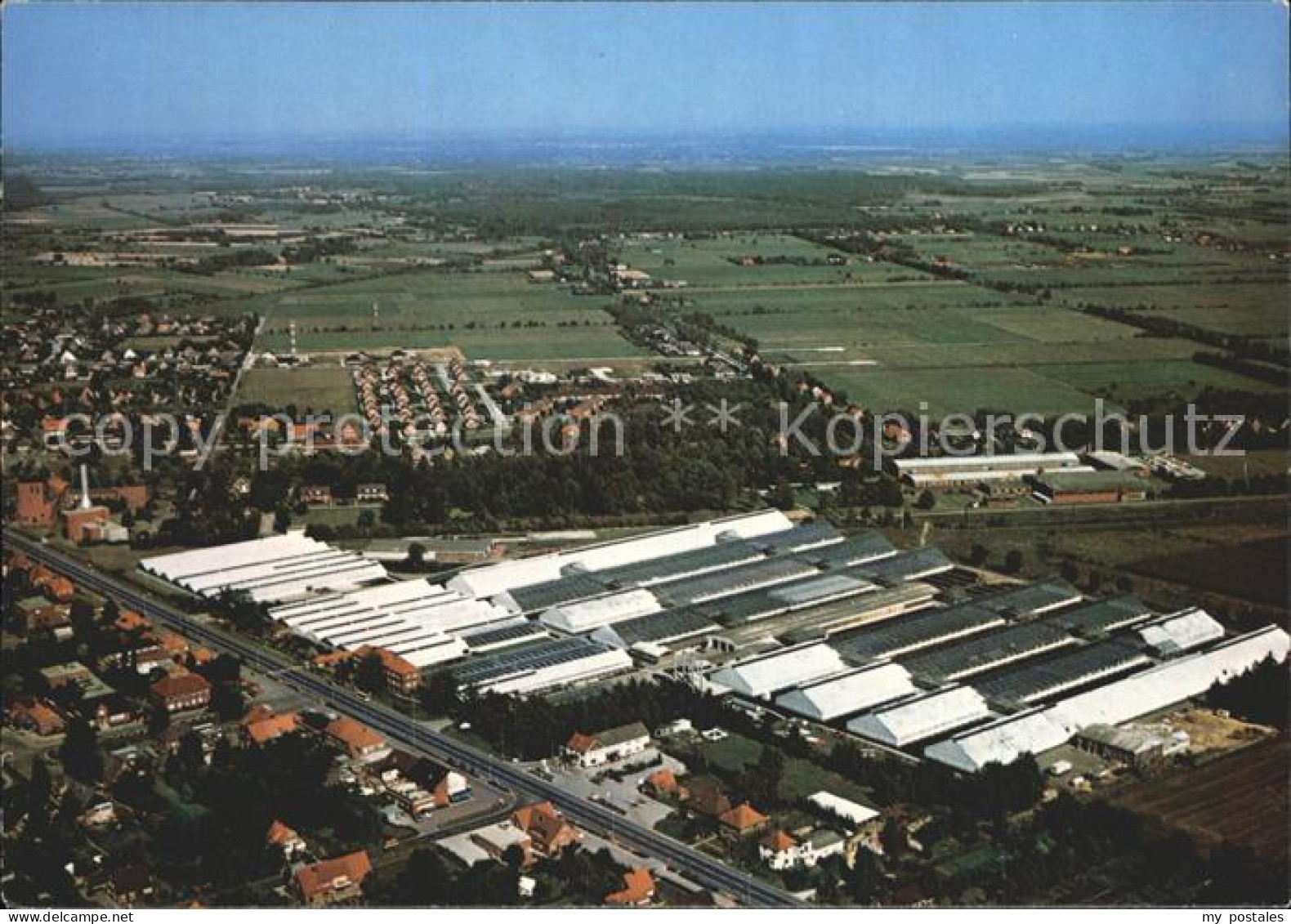 Wiesmoor Aurich Niedersachsen Gaertnerei Fliegeraufnahme
