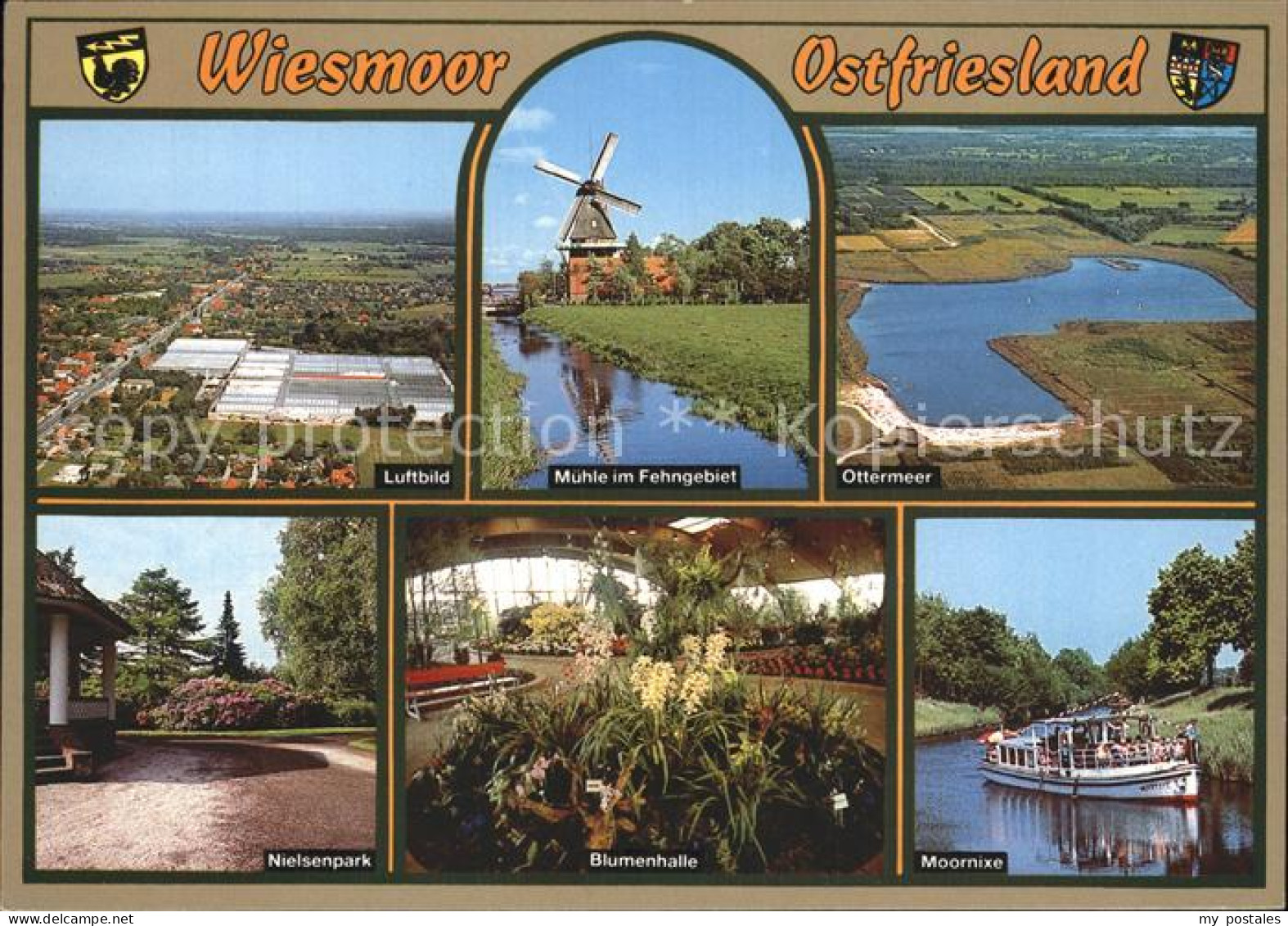 Wiesmoor Aurich Niedersachsen Luftbild Muehle Ottermeer