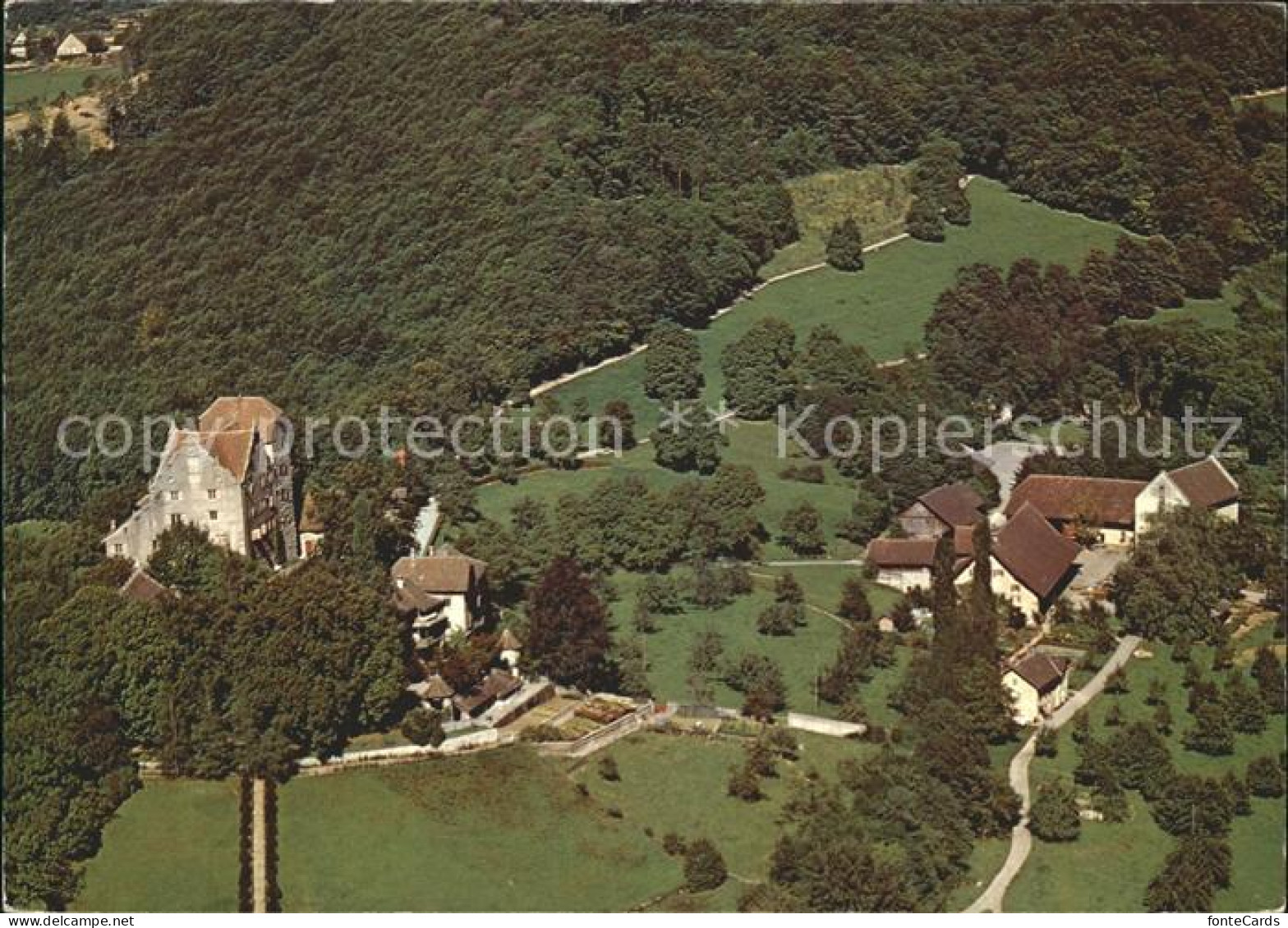 Wildegg Schloss Wildegg Fliegeraufnahme