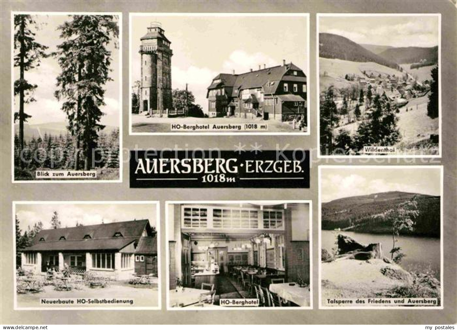 Wildenthal Eibenstock Auersberg HO Berghotel Auersberg Panorama HO Selbstbedienu
