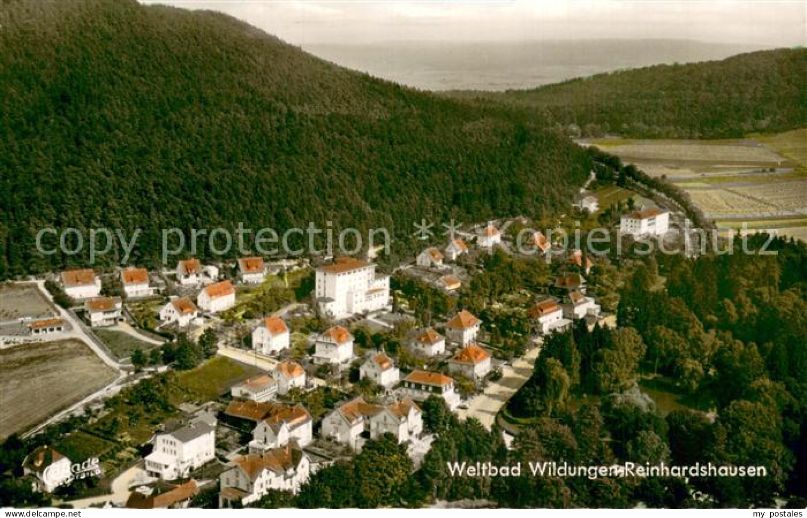 Wildungen Bad Fliegeraufnahme Weltbad Wildungen Reinhardshausen