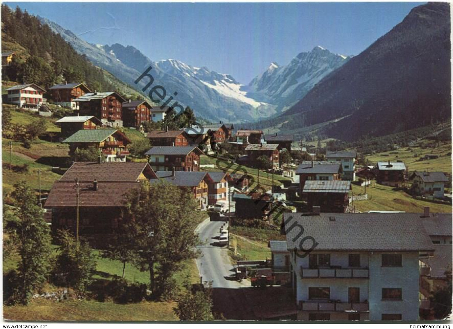 Wiler im Lötschental - AK Grossformat - Verlag Photo Klopfenstein Adelboden gel. 1974