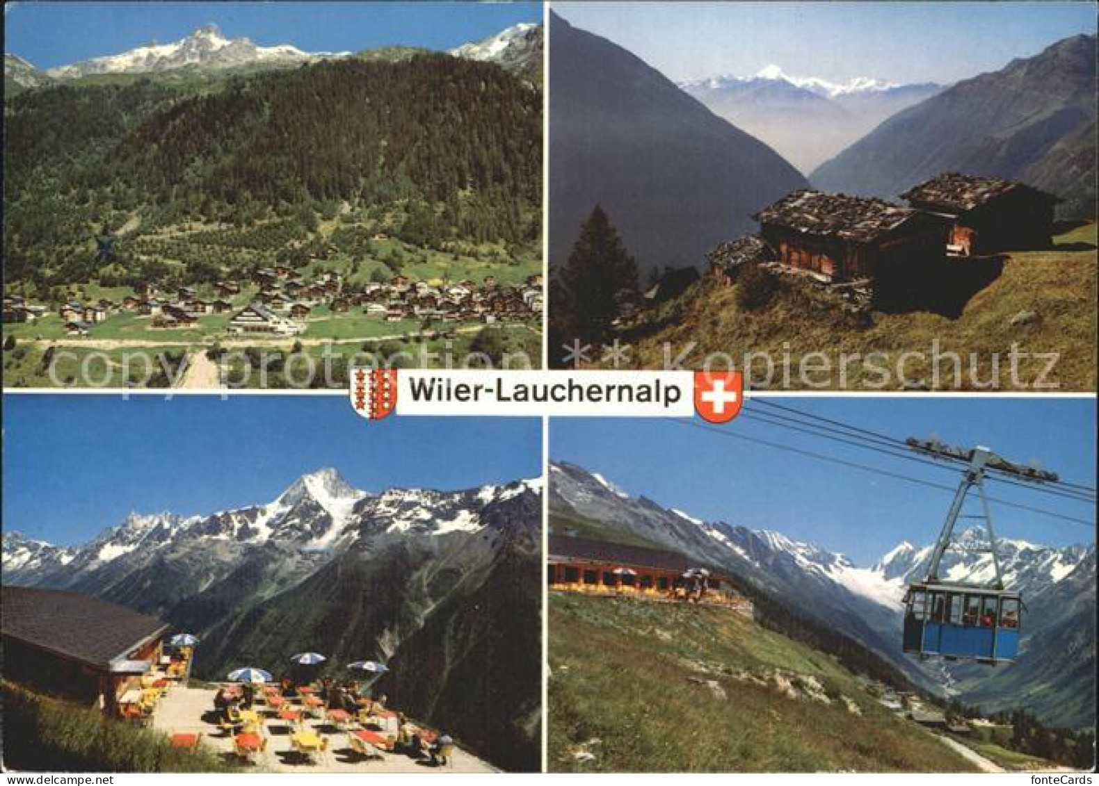 Wiler Loetschental Lauchernalp Weisshorn Loetschenluecke
