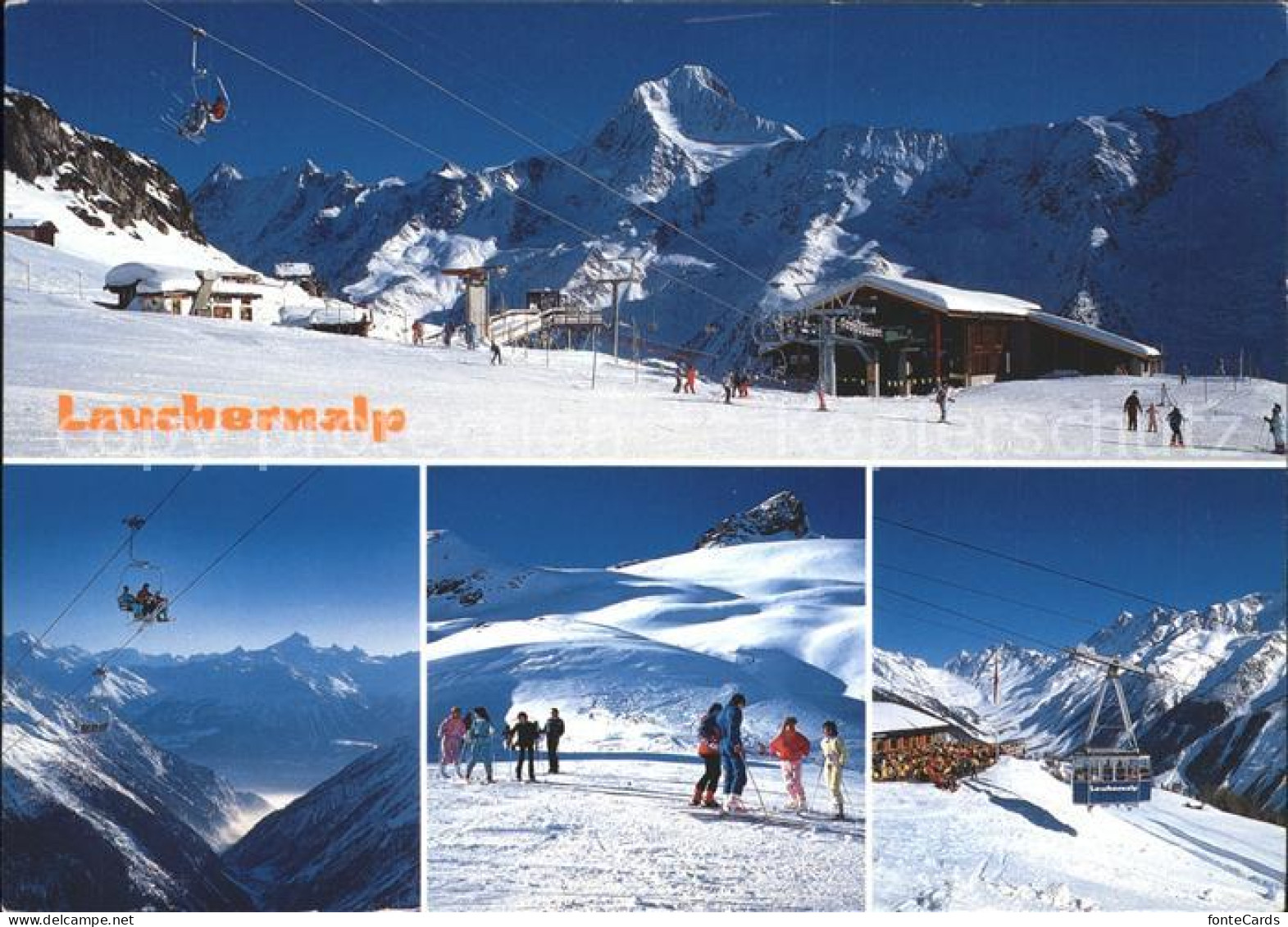 Wiler Loetschental Skigebiet Lauchernalp Sessellift Luftseilbahn