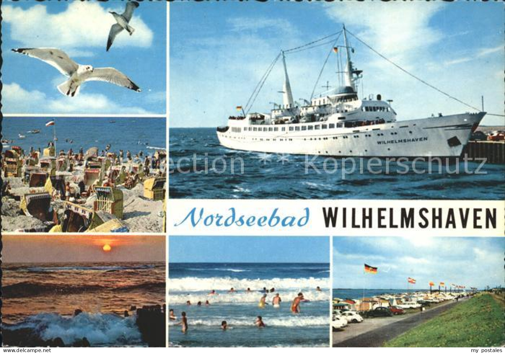 Wilhelmshaven Badestrand Geniusbank Schiff Wilhelmshaven
