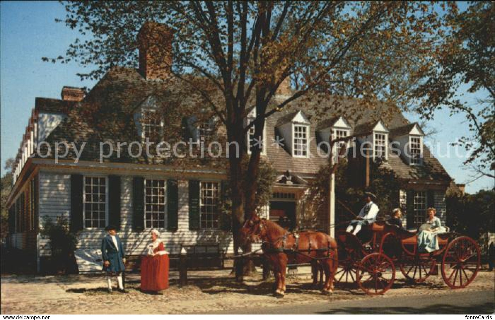 Williamsburg Virginia Raleigh Tavern Pferdekutsche