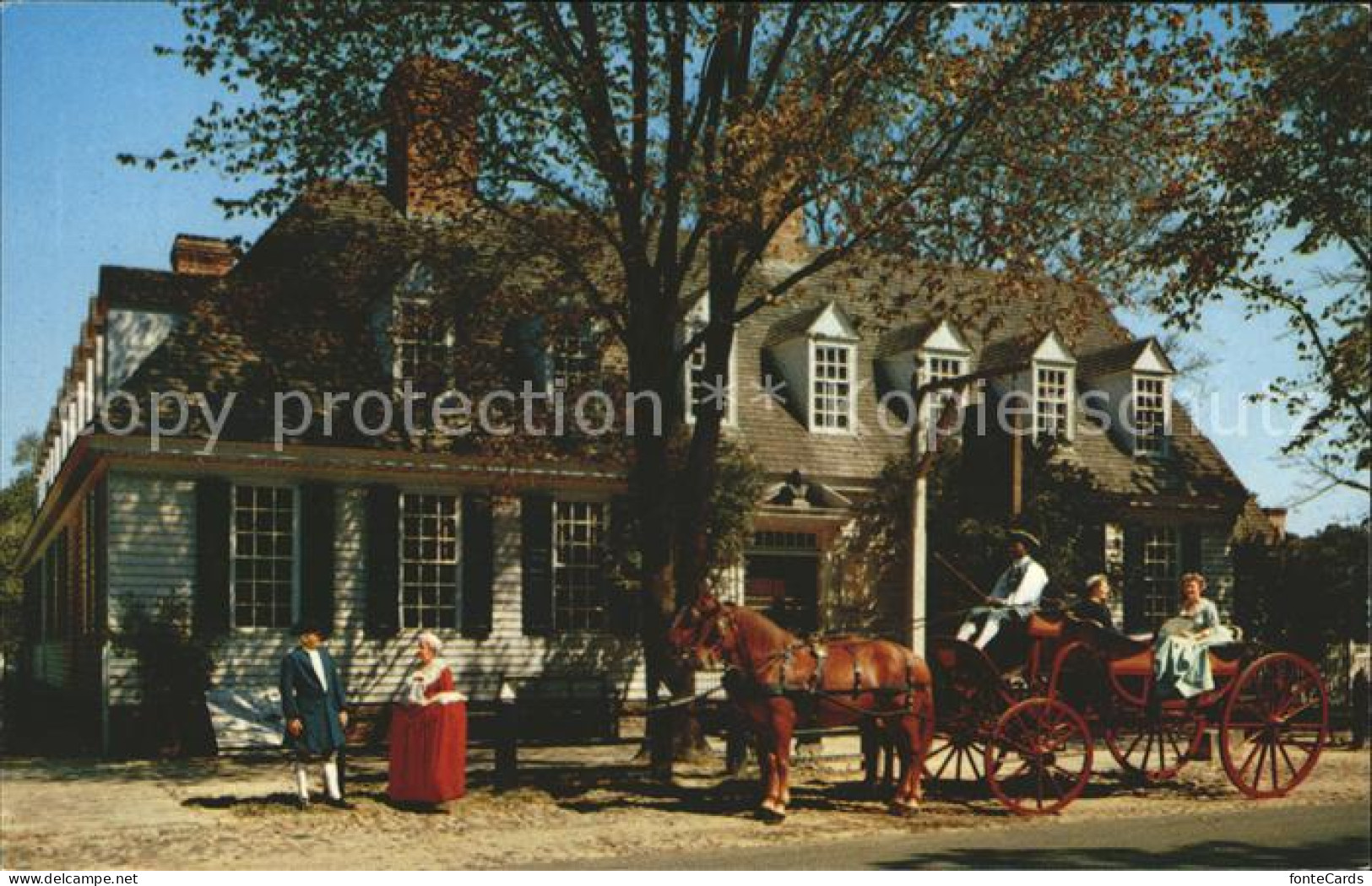 Williamsburg Virginia Raleigh Tavern Pferdekutsche