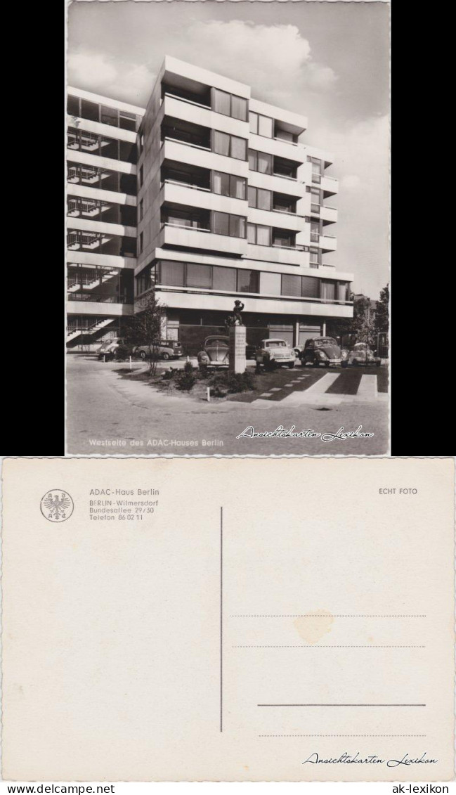 Wilmersdorf-Berlin Westseite des ADAC-Hauses Berlin, Bundesallee 1965