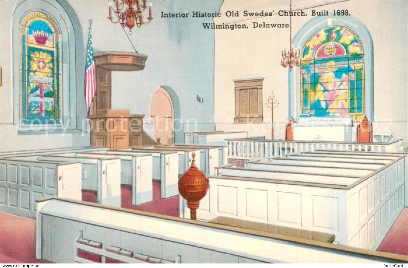 Wilmington Delaware Interior Historic Old Swedes Church
