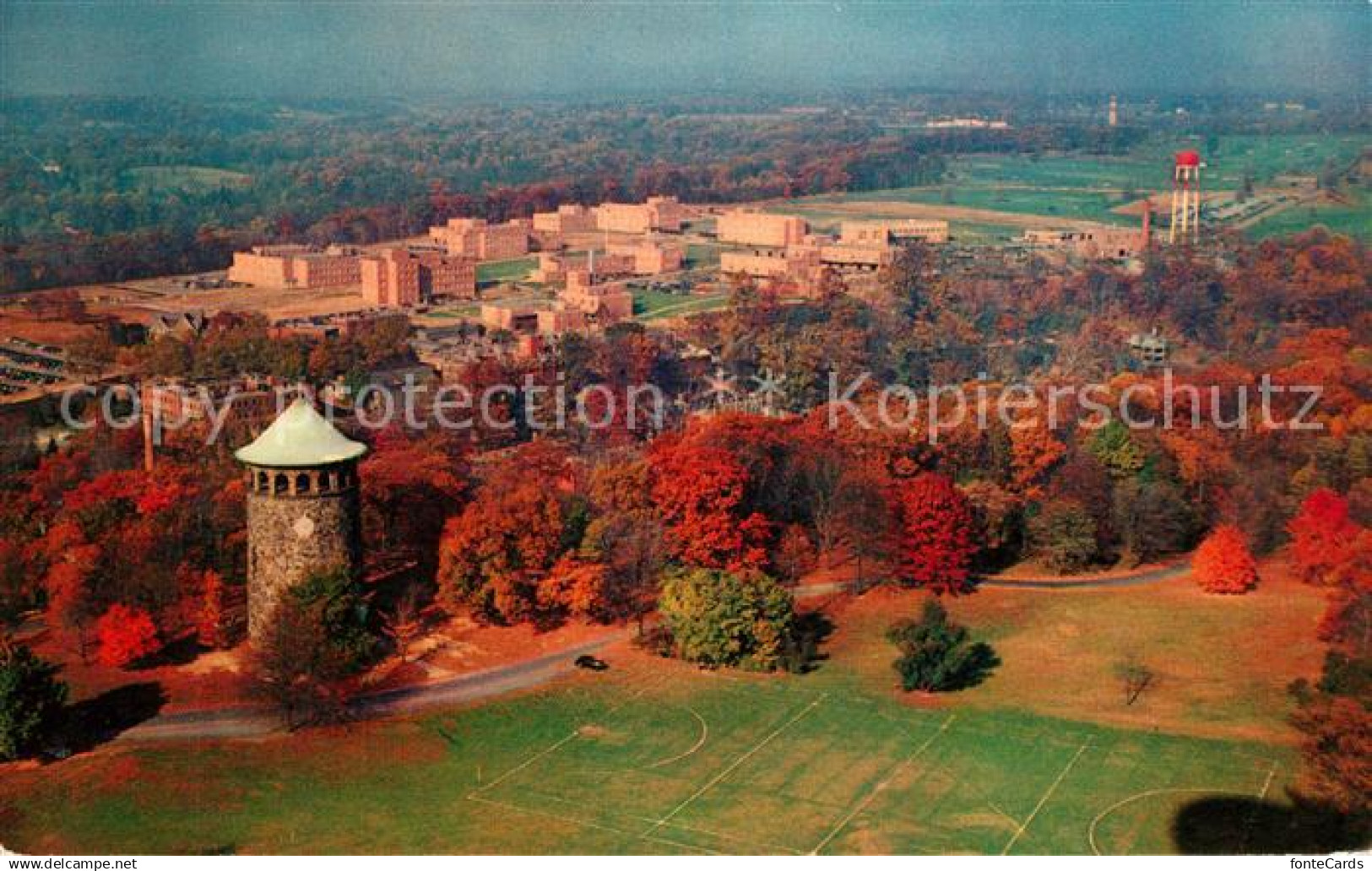 Wilmington Delaware Rockford Tower and New duPont Experimental Station automn ae