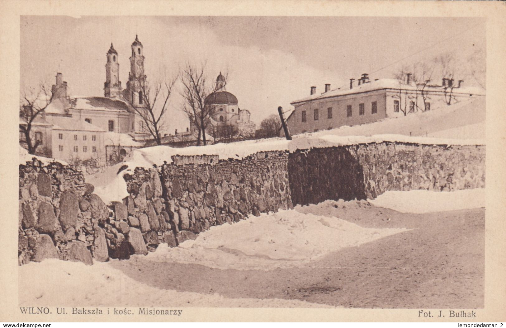 Wilno - Ulica Bakszla i kosc Misionarzy