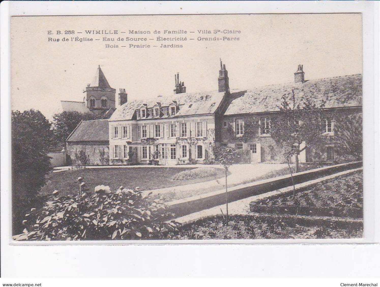 WIMILLE: maison de fammille, villa saint-claire, rue de l'église eau de source - très bon état