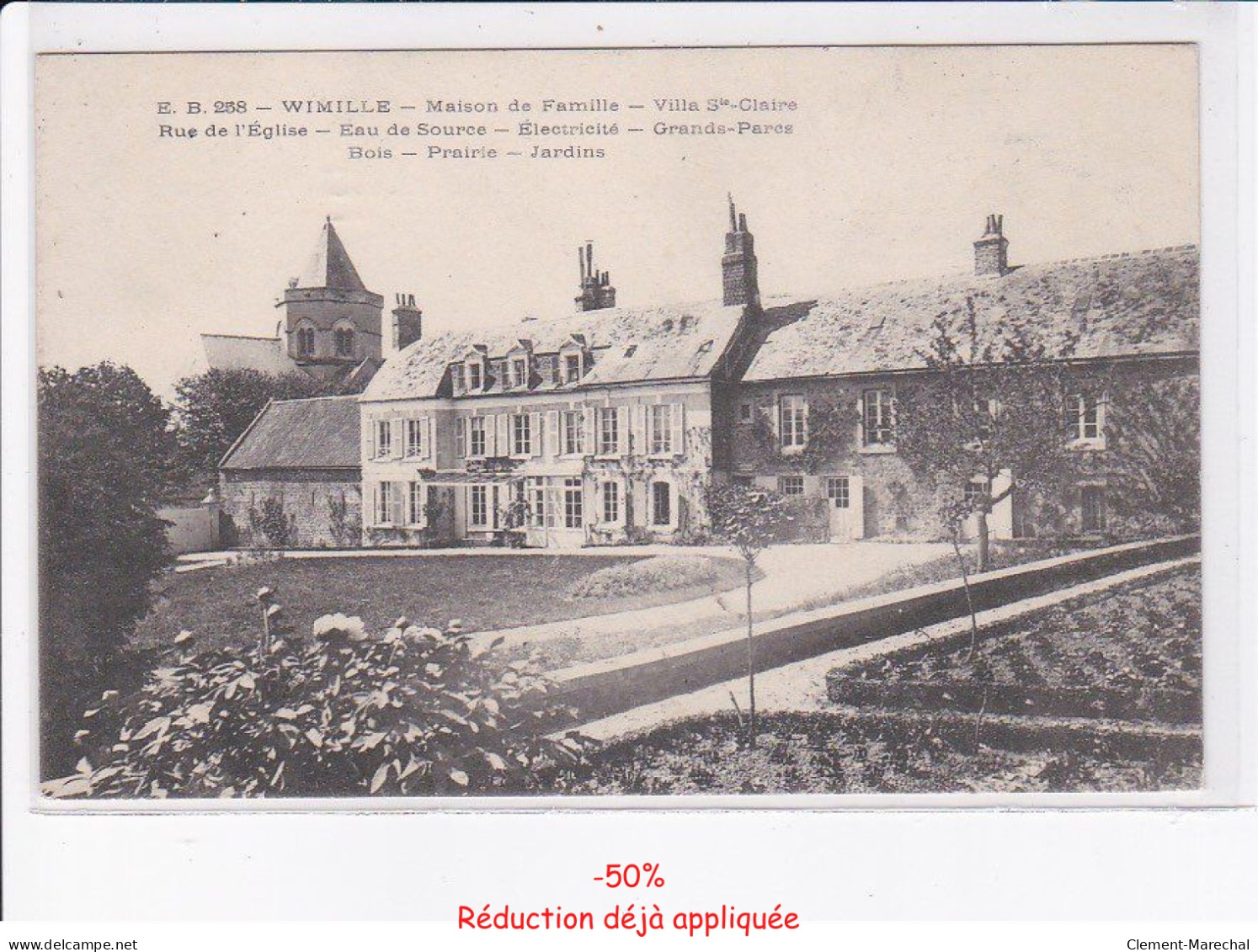WIMILLE: maison de fammille, villa saint-claire, rue de l'église eau de source - Très bon état