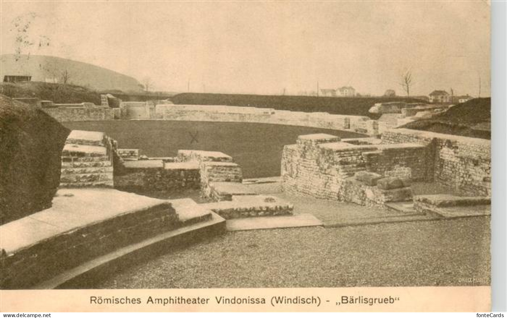 Windisch AG Roemisches Amphitheater Vindonissa Baerlisgrueb