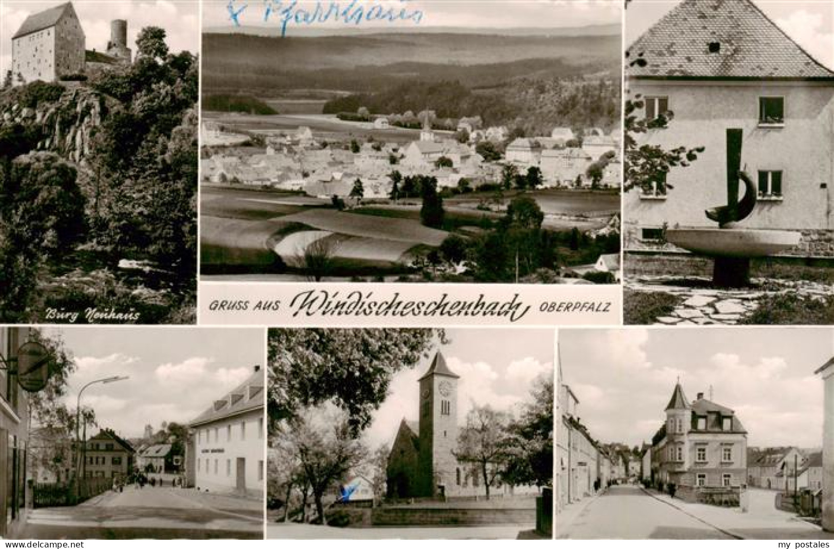 Windischeschenbach Panorama Burg Neuhaus Brunnen Motive Ortszentrum Kirche